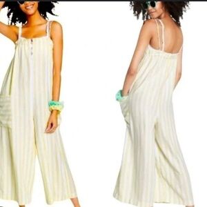 Stoney Clover Lane Yellow Jumpsuit with Spaghetti Straps